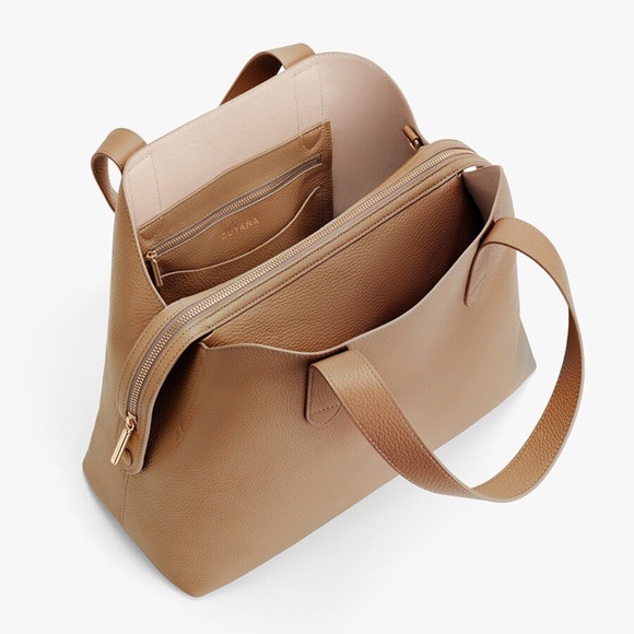 Cuyana Zippered Satchel in Cappuccino - Mint Condition! NWOT Free Shipping!! - Picture 2 of 13